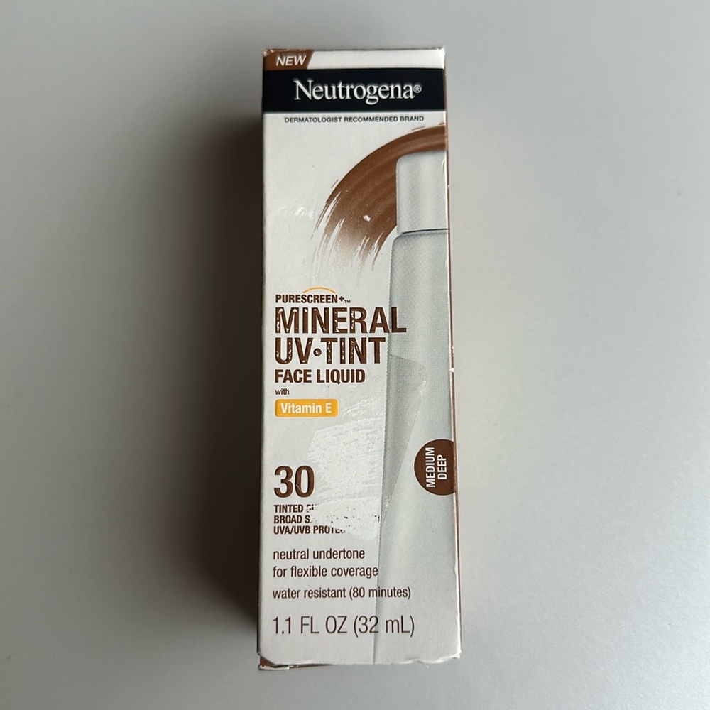 Neutrogena purescreen mineral ib tint face liquid medium deep